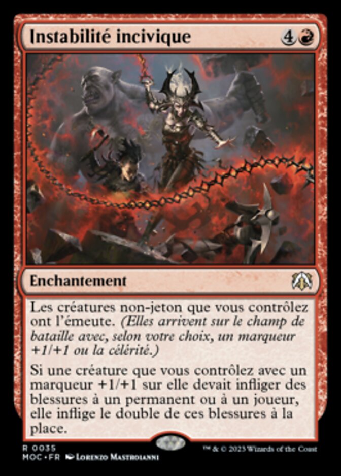 Instabilité incivique — March of the Machine Commander 35/450