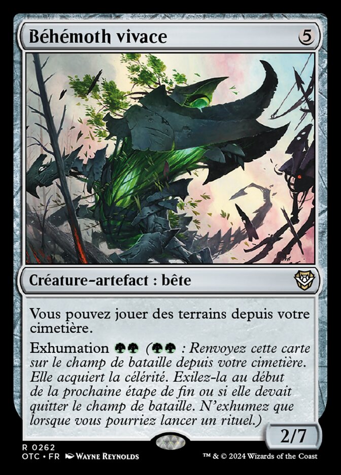 Béhémoth vivace — Outlaws of Thunder Junction Commander 262/342