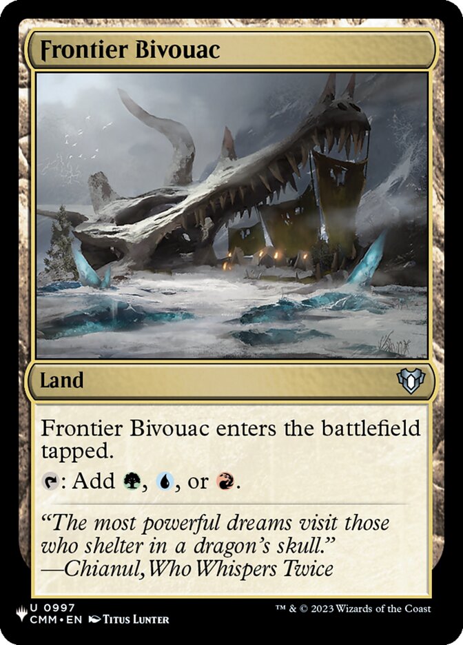 Frontier Bivouac — The List CMM-997/5581