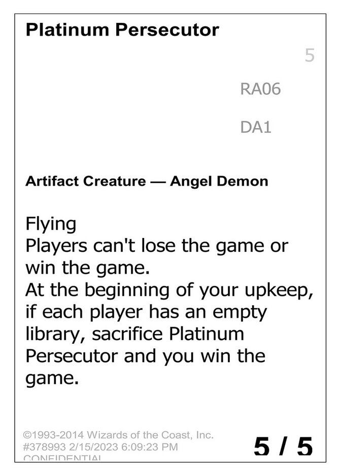 Platinum Persecutor — Unknown Event RA06a/512