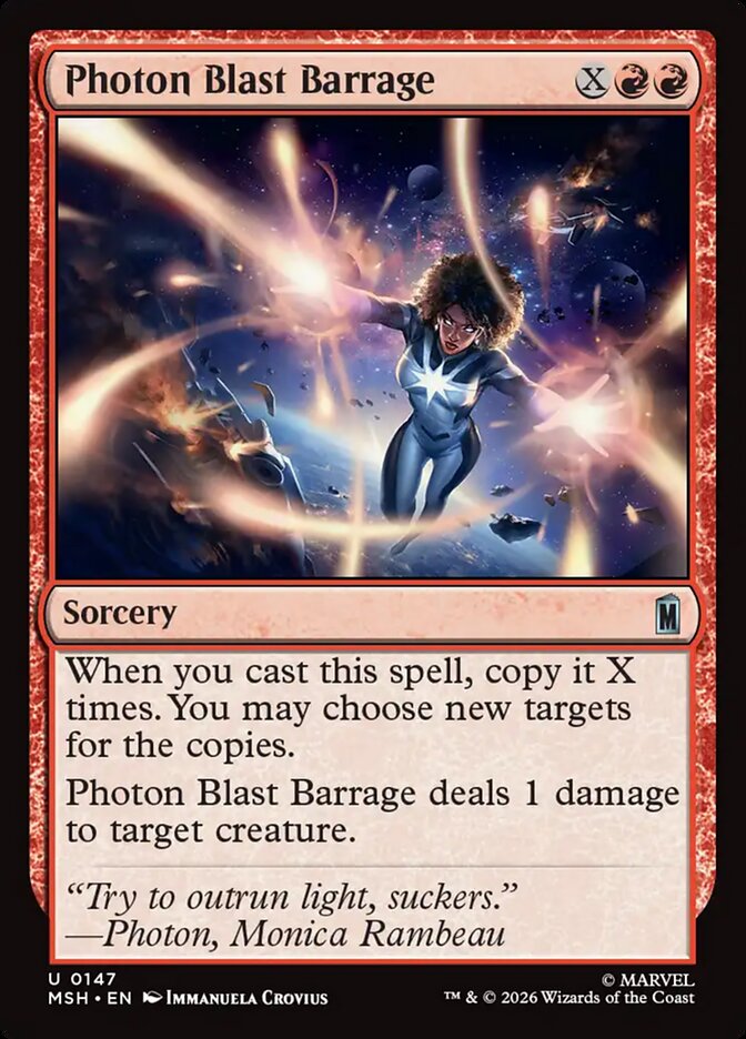 Photon Blast Barrage — Marvel Super Heroes 147/453