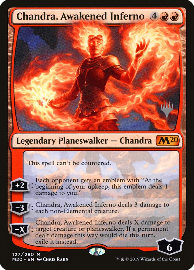 Chandra, Awakened Inferno — Core Set 2020 Promos 127p/144