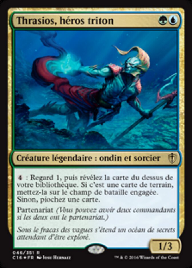 Thrasios, héros triton — Commander 2016 46/351