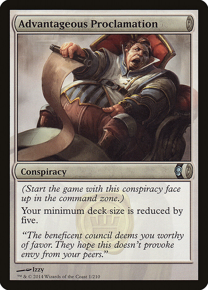 Advantageous Proclamation — Conspiracy 1/210