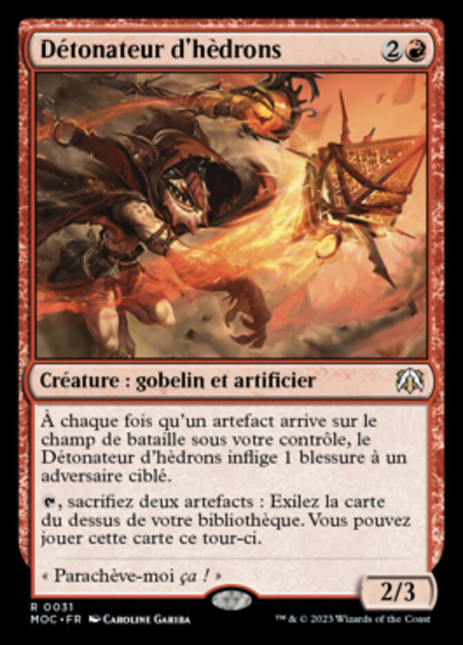 Détonateur d'hèdrons — March of the Machine Commander 31/450