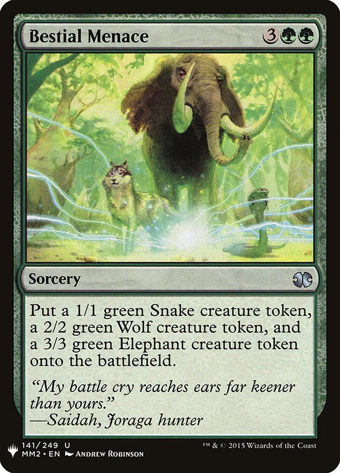 Bestial Menace — The List MM2-141/5581