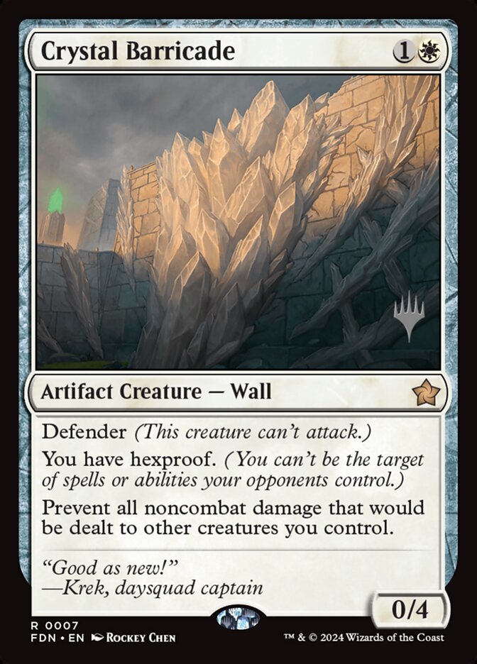 Crystal Barricade — Foundations Promos 7p/106