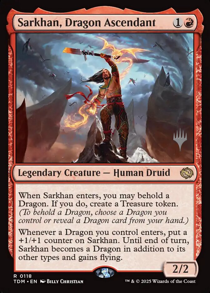 Sarkhan, Dragon Ascendant — Tarkir: Dragonstorm Promos 118p/160