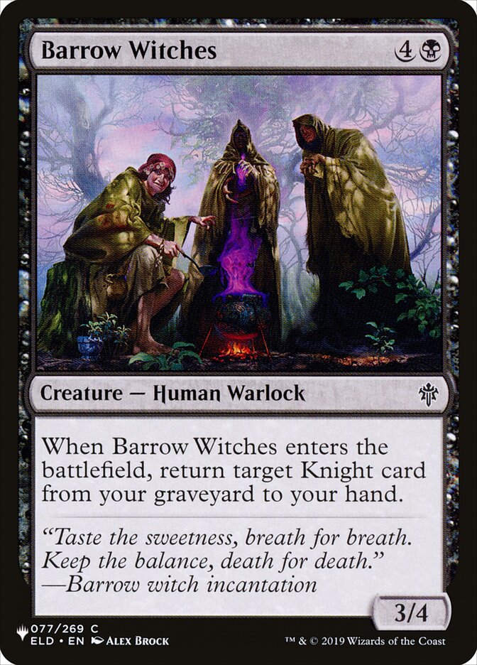 Barrow Witches — The List ELD-77/5581