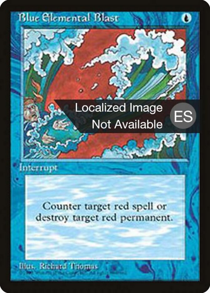 Blue Elemental Blast — Fourth Edition Foreign Black Border 63/378
