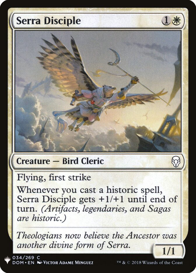 Serra Disciple — The List DOM-34/5581