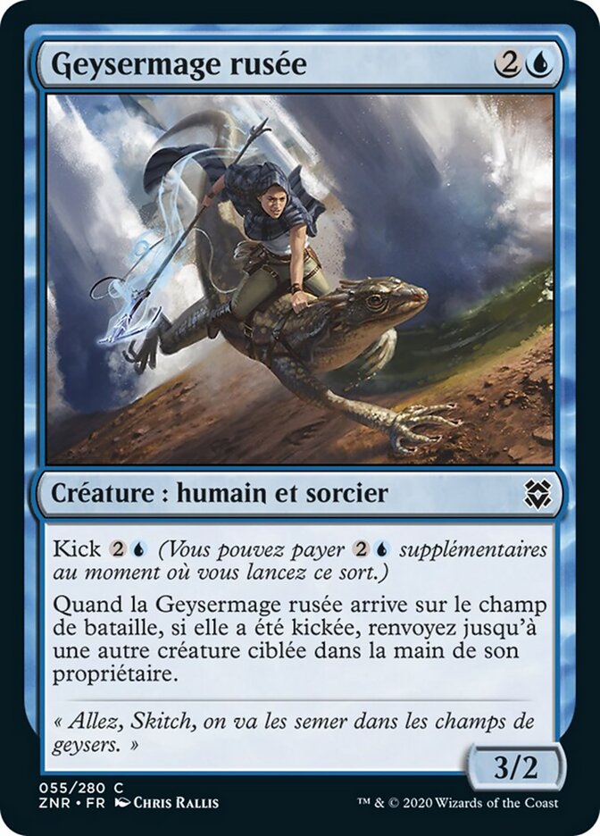 Geysermage rusée — Zendikar Rising 55/406