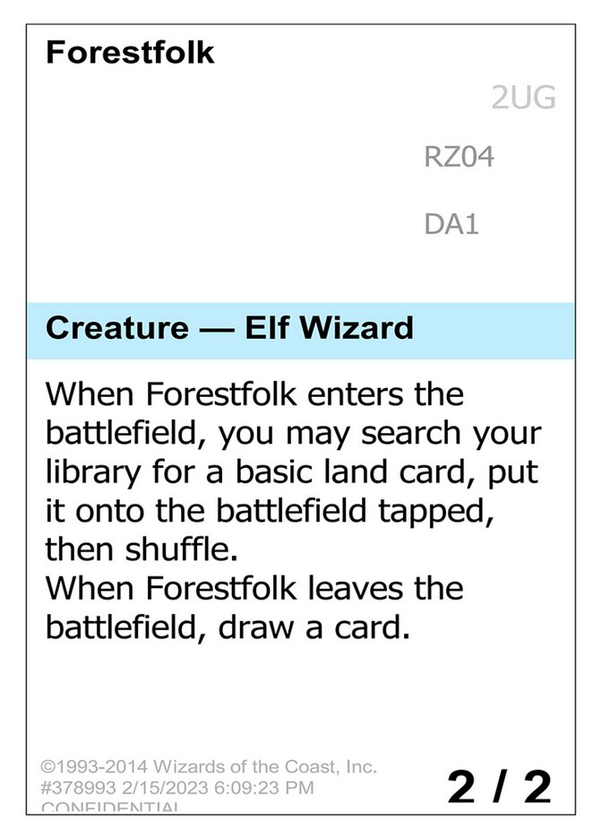 Forestfolk — Unknown Event RZ04a/512