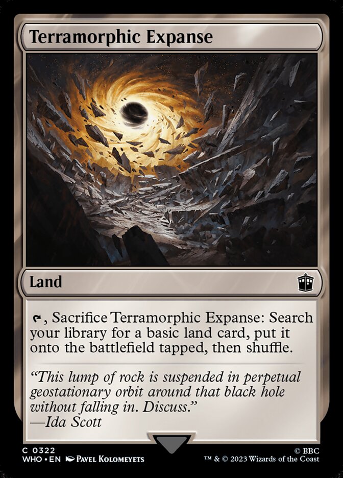 Immensité terramorphe — Doctor Who 322/1178