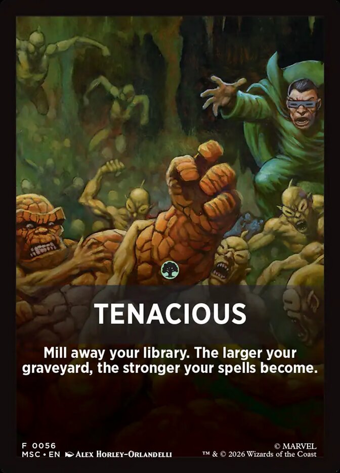 Tenacious — Marvel Super Heroes Jumpstart Front Cards 56/61