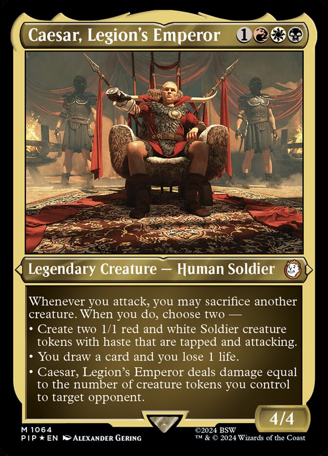 Caesar, Legion's Emperor — Fallout 1064/1068