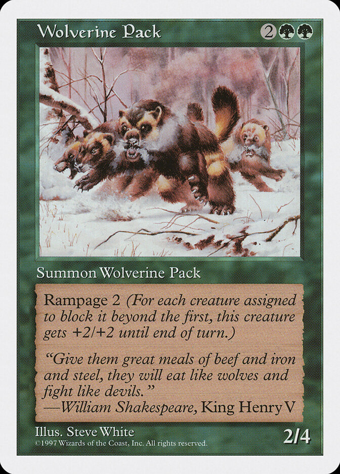 Wolverine Pack — Fifth Edition 344/455