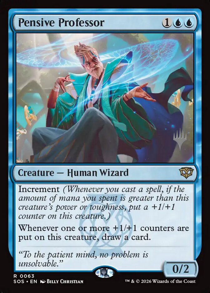 Pensive Professor — Secrets of Strixhaven Promos 63p/80