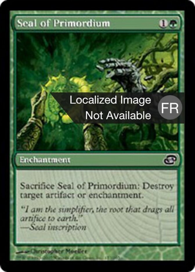 Sceau de primordium — Planar Chaos 153/165