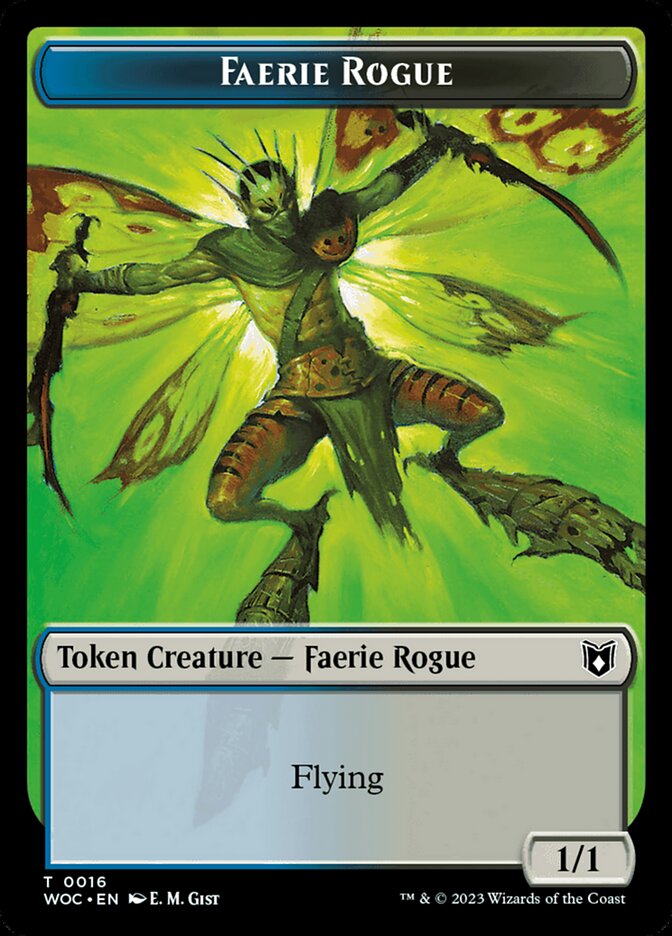 Faerie Rogue — Wilds of Eldraine Commander Tokens 16/10