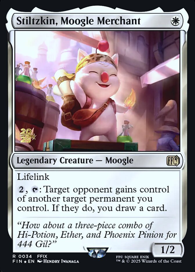 Stiltzkin, Moogle Merchant — Final Fantasy Promos 34s/94