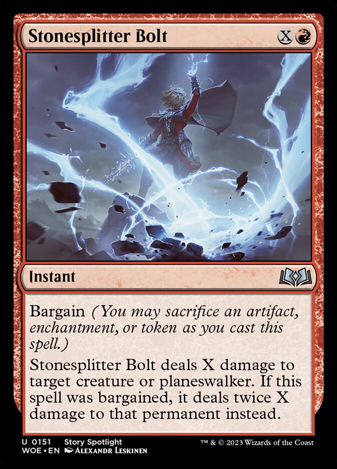 Stonesplitter Bolt — Wilds of Eldraine 151/381
