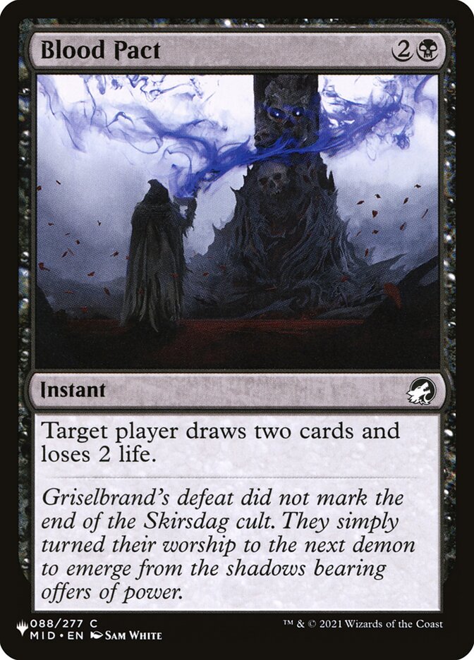 Blood Pact — The List MID-88/5581