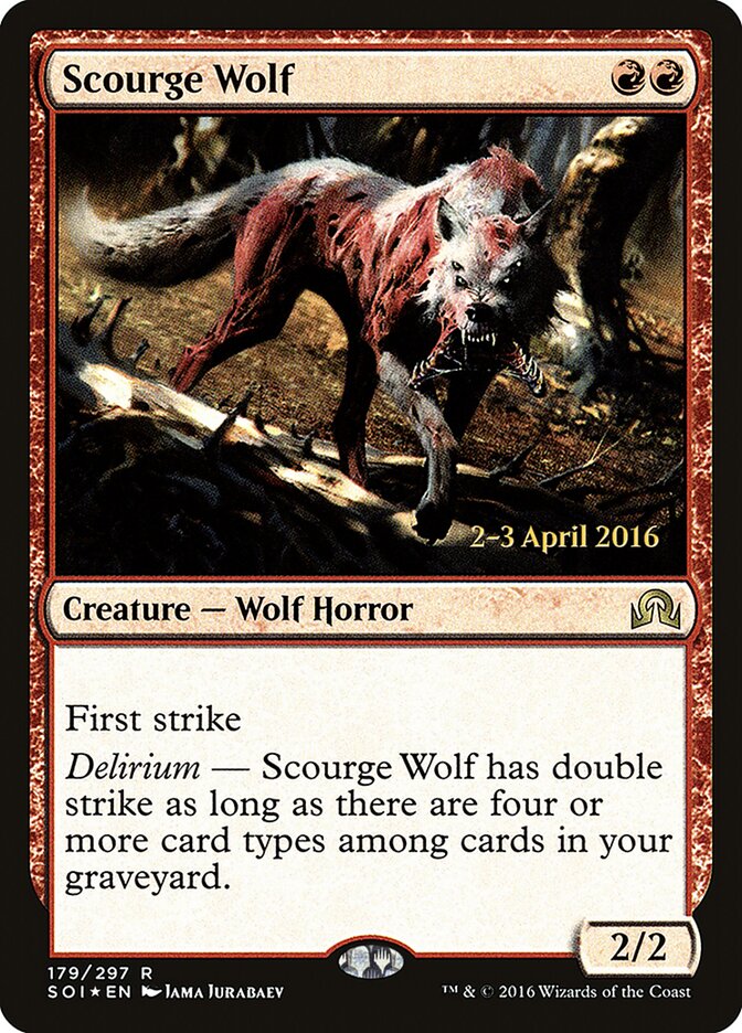 Scourge Wolf — Shadows over Innistrad Promos 179s/89