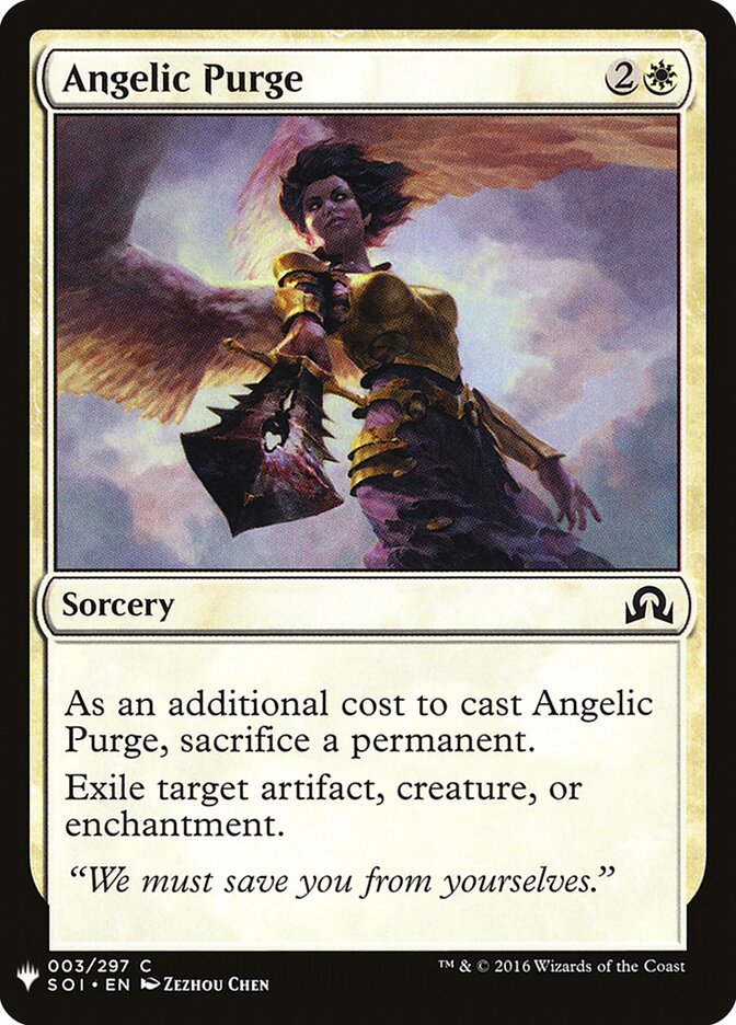 Angelic Purge — The List SOI-3/5581