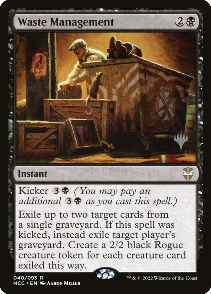 Waste Management — New Capenna Commander Promos 40p/75