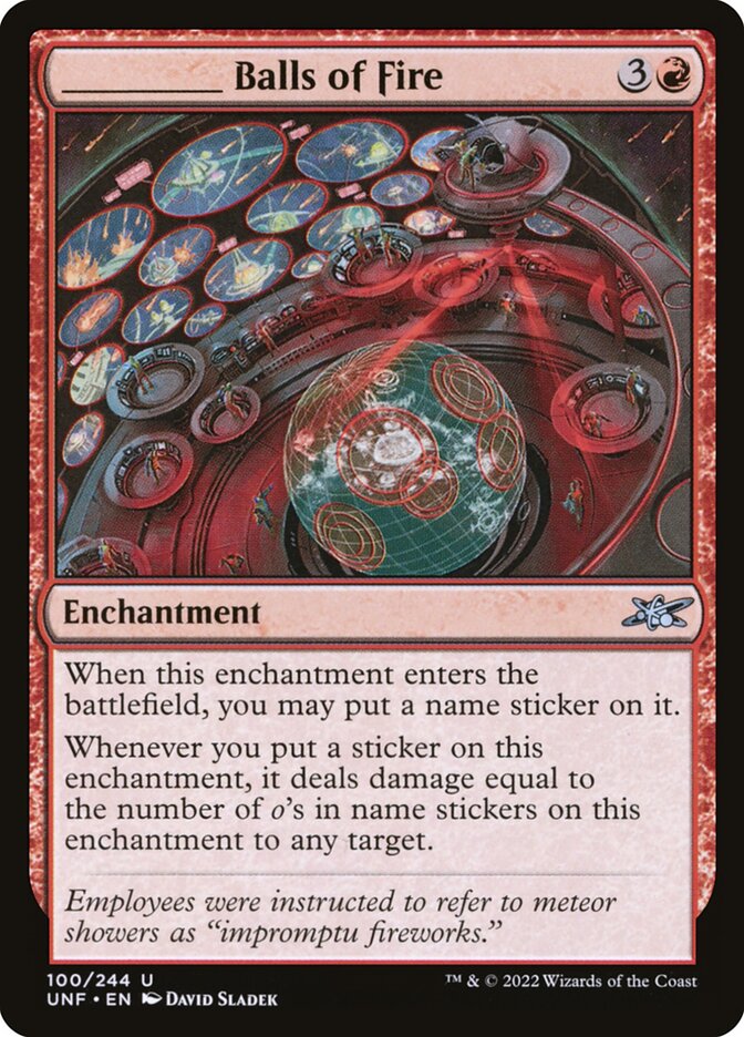 _____ Balls of Fire — Unfinity 100/639
