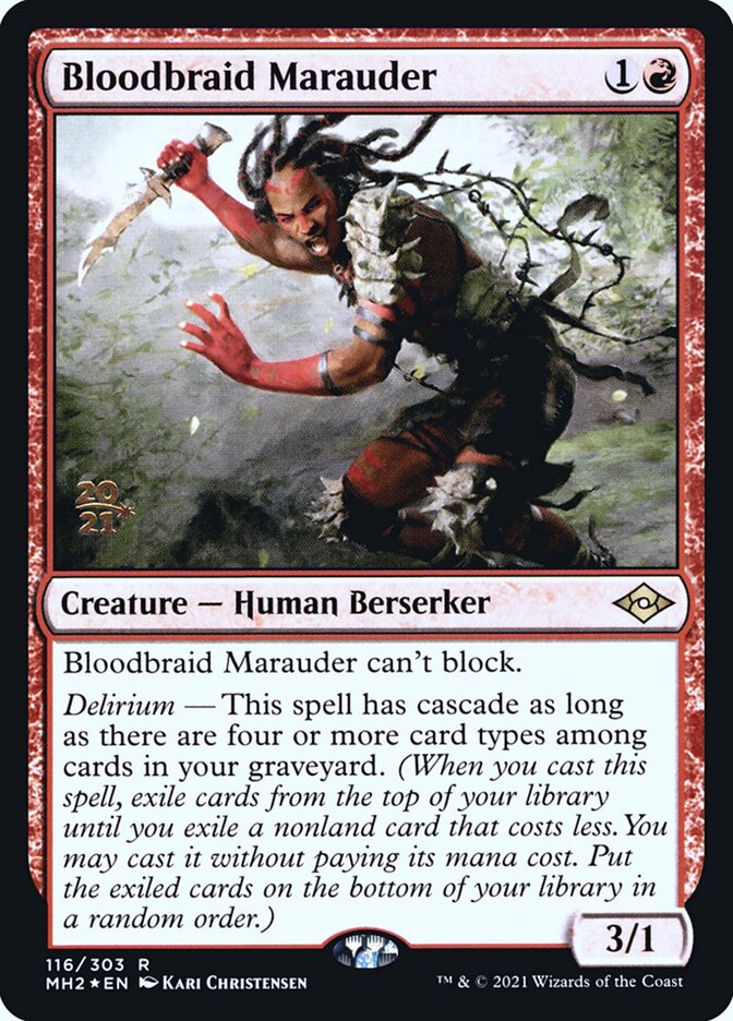 Bloodbraid Marauder — Modern Horizons 2 Promos 116s/86