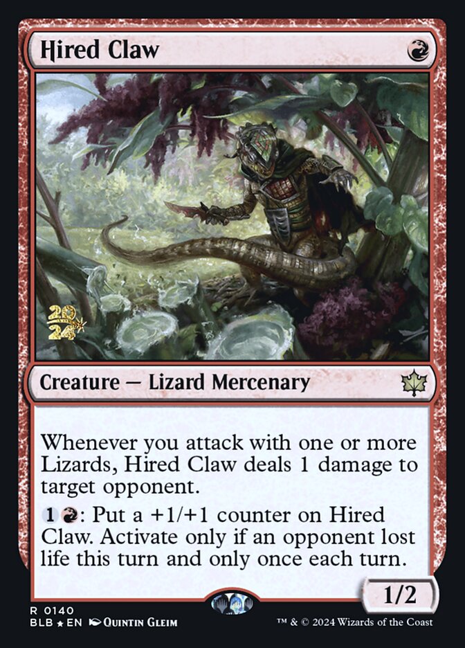 Hired Claw — Bloomburrow Promos 140s/160