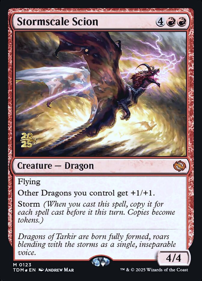 Stormscale Scion — Tarkir: Dragonstorm Promos 123s/160