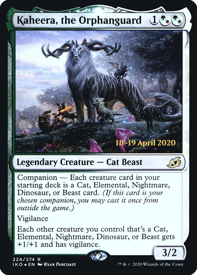 Kaheera, the Orphanguard — Ikoria: Lair of Behemoths Promos 224s/137