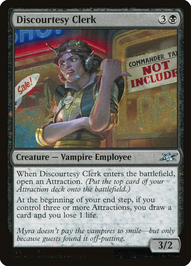 Discourtesy Clerk — Unfinity 356/639