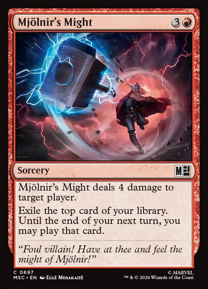 Mjölnir's Might — Marvel Super Heroes Commander 697/866