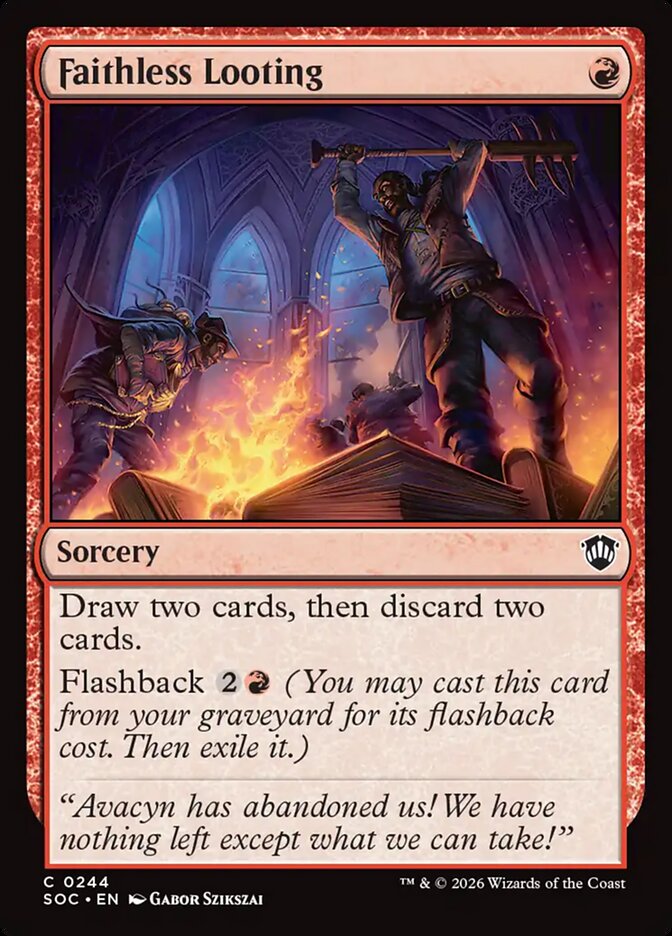 Faithless Looting — Secrets of Strixhaven Commander 244/426