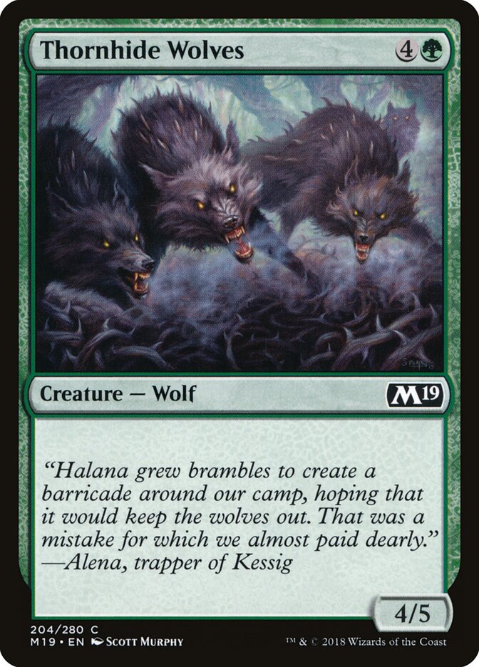 Thornhide Wolves — Core Set 2019 204/314