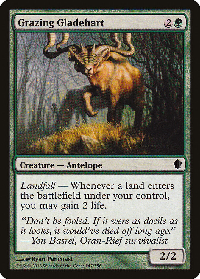 Grazing Gladehart — Commander 2013 147/356
