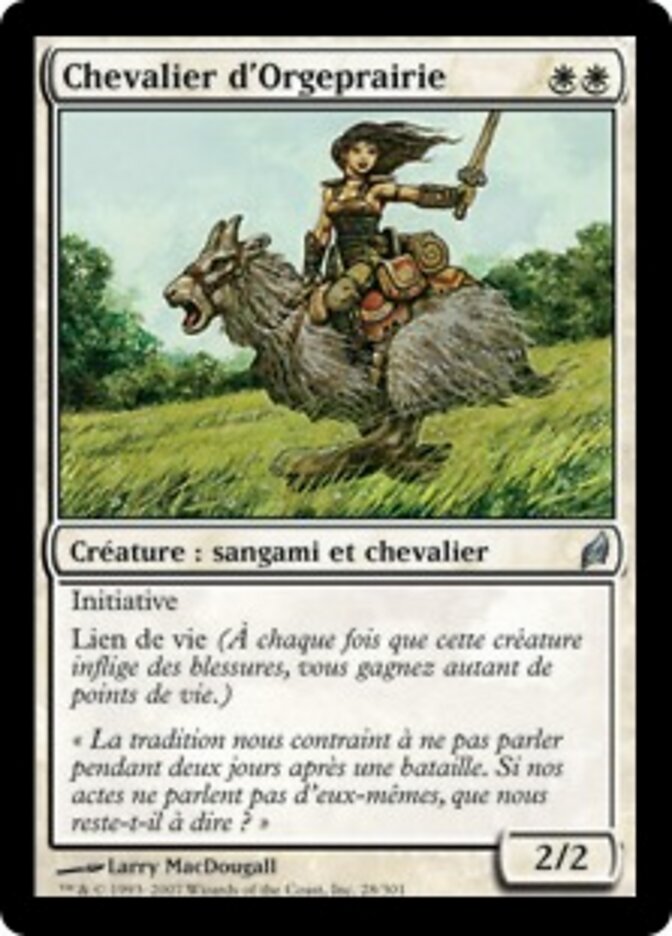 Chevalier d'Orgeprairie — Lorwyn 28/301