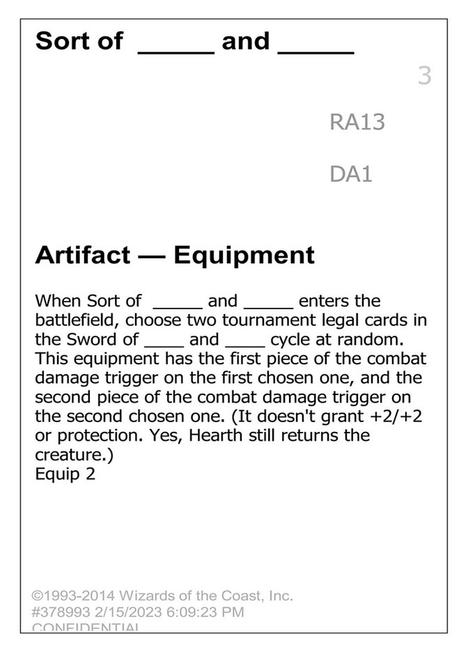 Sort of _____ and _____ — Unknown Event RA13/512