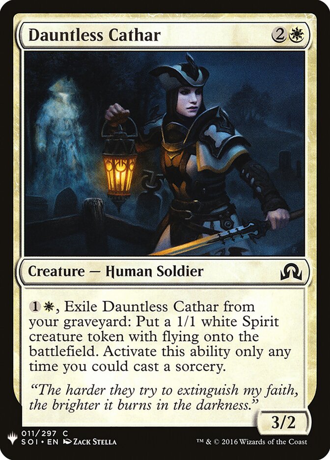 Dauntless Cathar — The List SOI-11/5581
