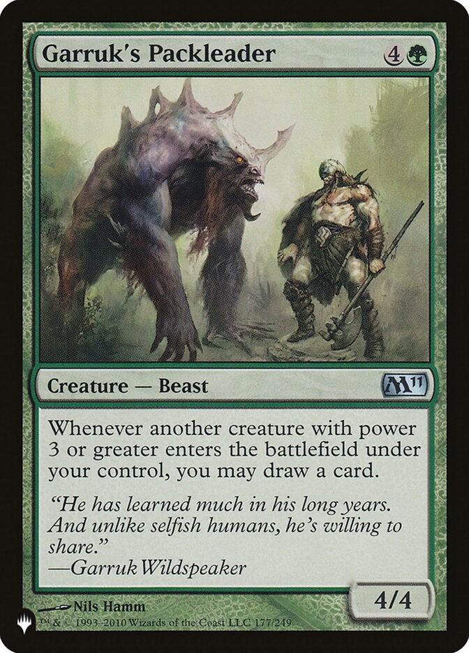 Garruk's Packleader — The List M11-177/5581