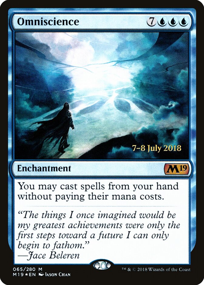 Omniscience — Core Set 2019 Promos 65s/95