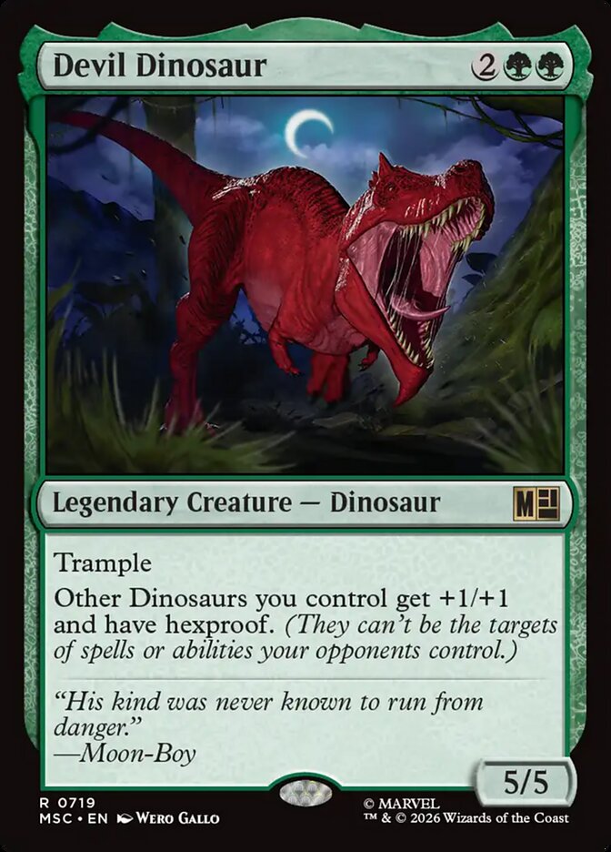 Devil le Dinosaure — Marvel Super Heroes Commander 719/866