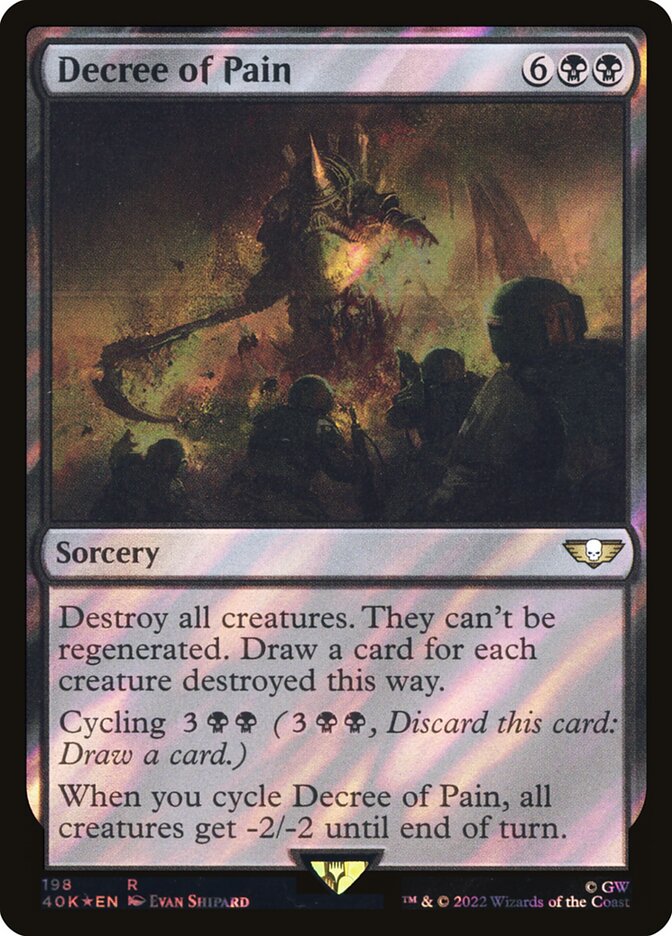 Decree of Pain — Warhammer 40,000 Commander 198★/617