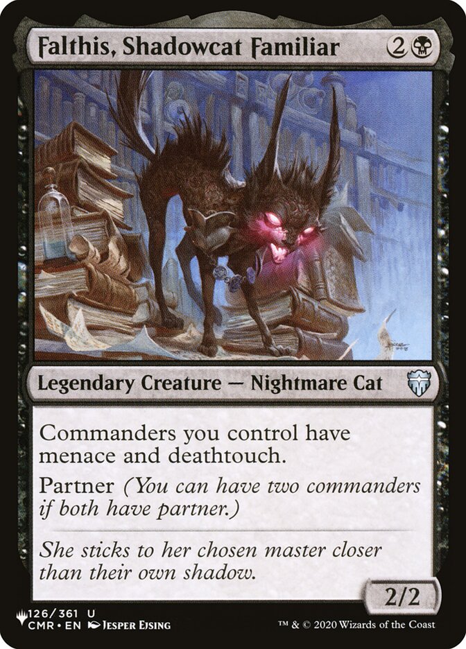 Falthis, Shadowcat Familiar — The List CMR-126/5581