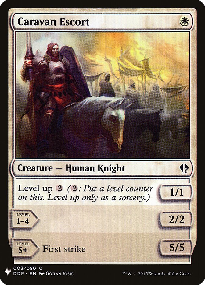 Caravan Escort — The List DDP-3/5581