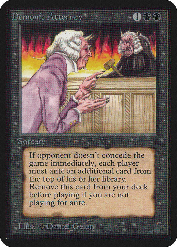 Demonic Attorney — Limited Edition Alpha 102/295